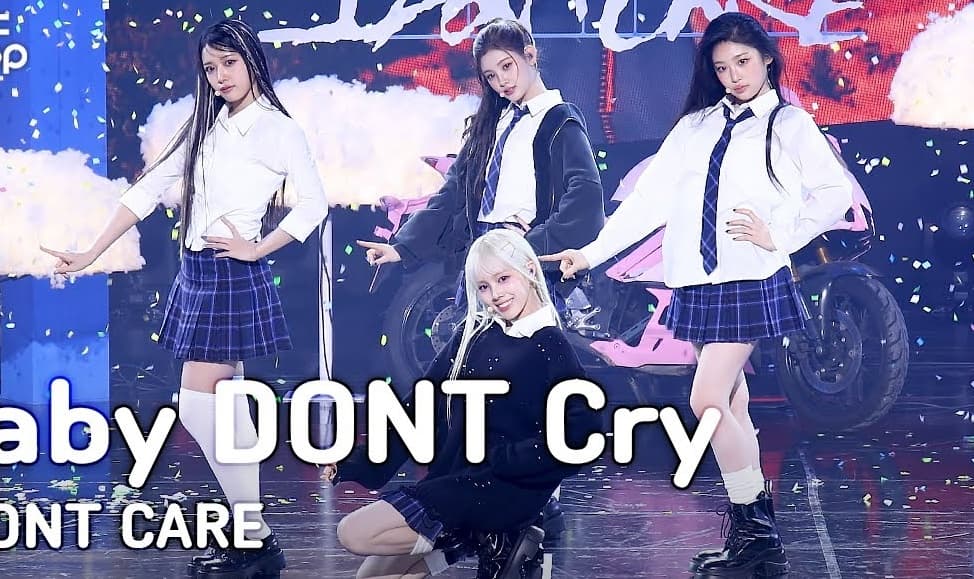 Baby DONT Cry performing 'I DON'T CARE' on Music Bank — the P NATION quartet's five-months-in first comeback
