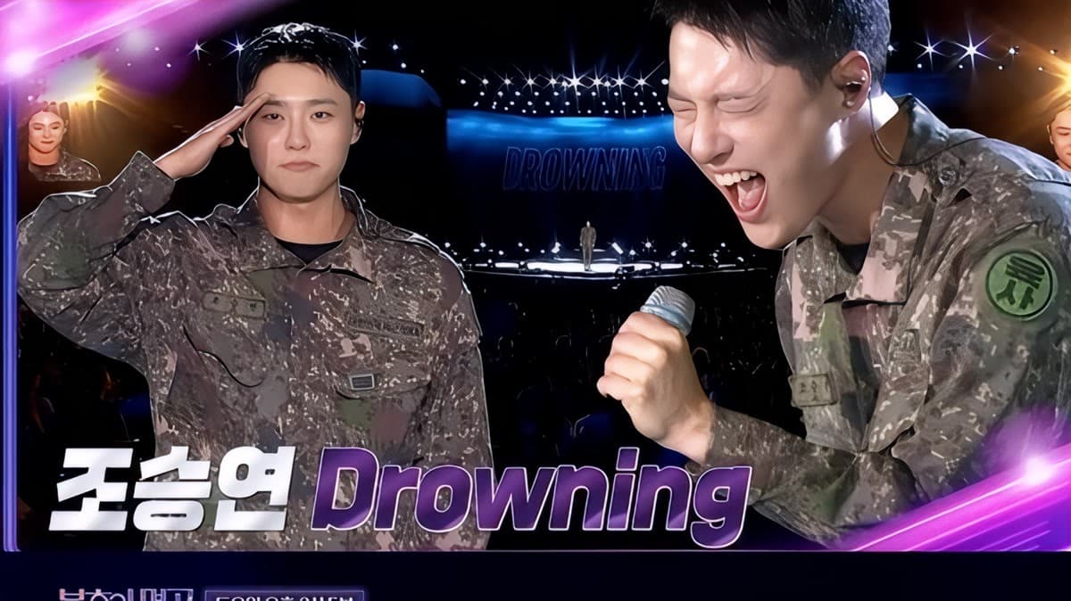 WOODZ (Cho Seungyoun) performing Drowning on stage