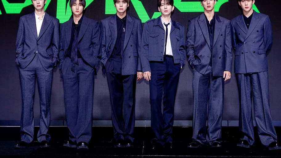 MONSTA X at their 10th anniversary 'CONNECT X' concert press event in Seoul, July 2025