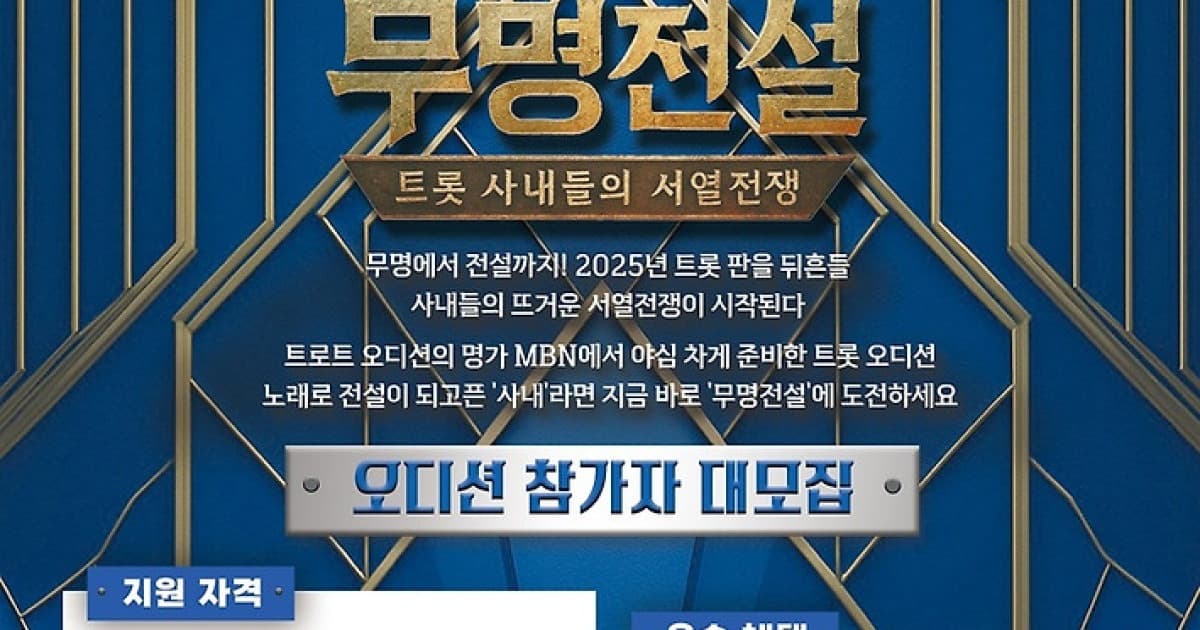 무명 하루, 406점 압승으로 트로트 무대를 뒤집다