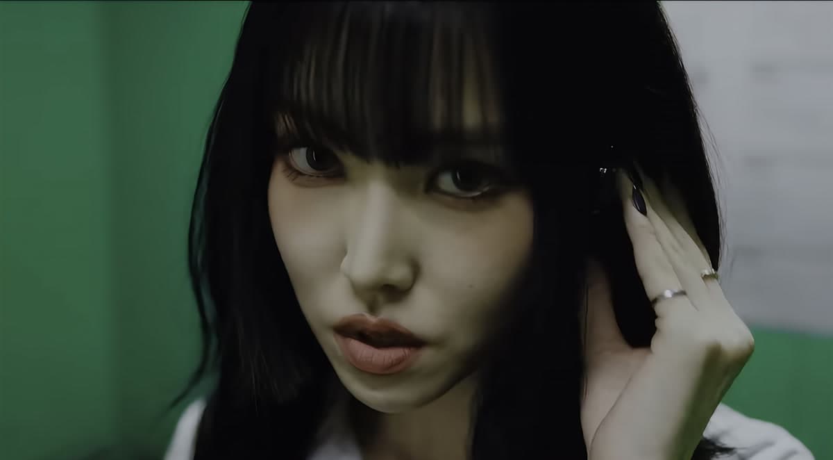 YUJU in a dramatic concept photo for her new single First Love Is a Curse