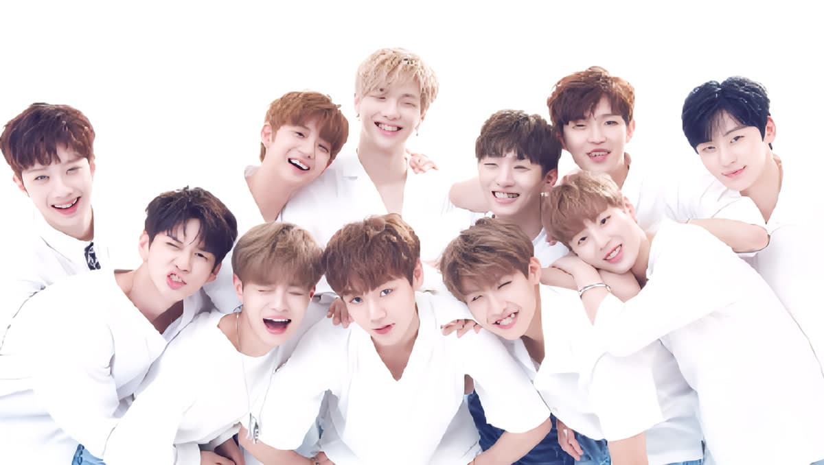 Wanna One members group photo