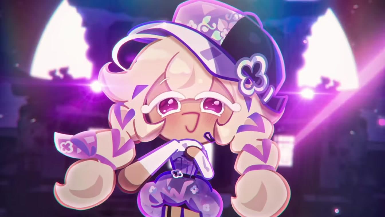 A CookieRun: Kingdom cookie character from the B!TES 'Shiny Path' music video