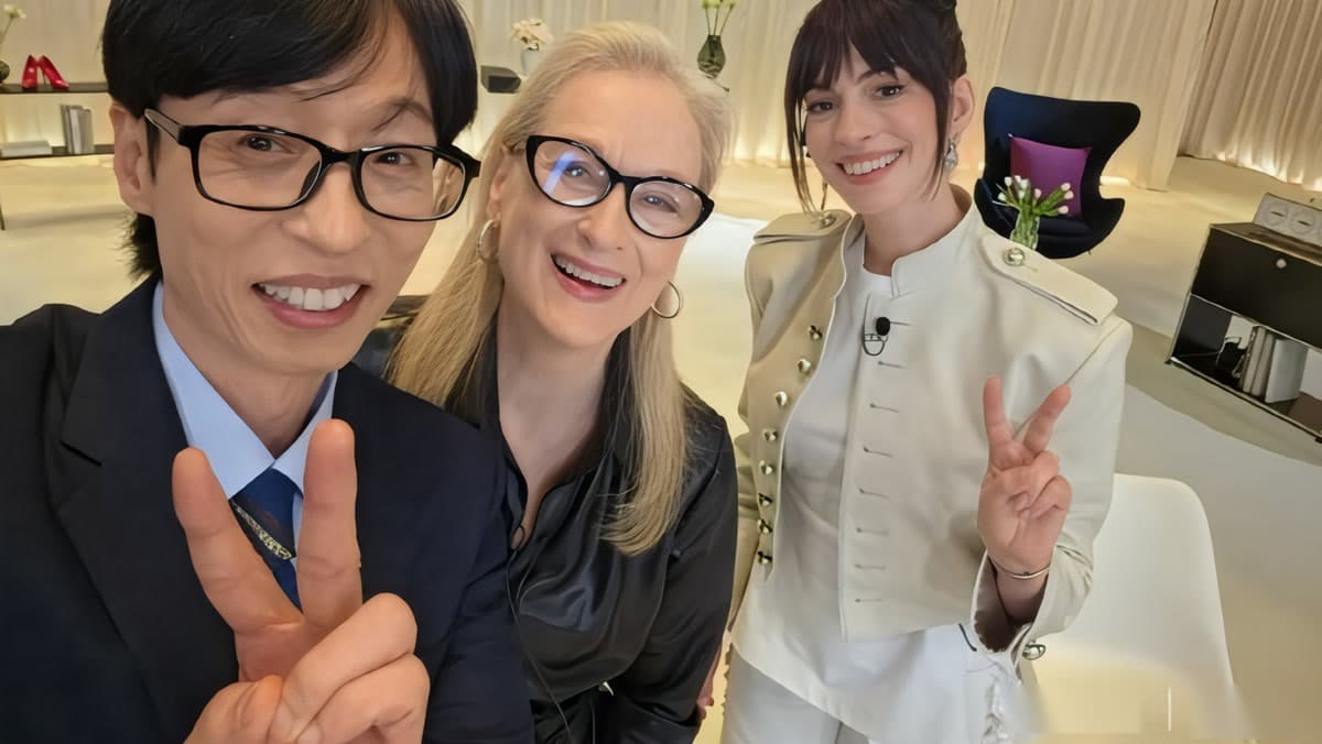 Anne Hathaway dijo que Yoo Jae-suk tenía 'mucho swag' — y Korea enloqueció