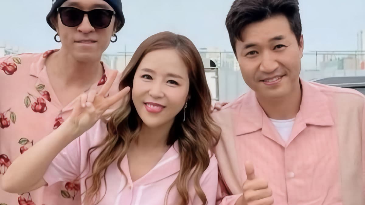 Koyote members including Shinji (center) at one of their performances — Shinji will be getting married on May 2, 2026