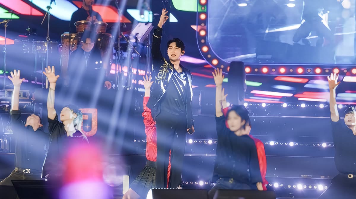 Son Tae-jin performing on stage during his nationwide concert tour