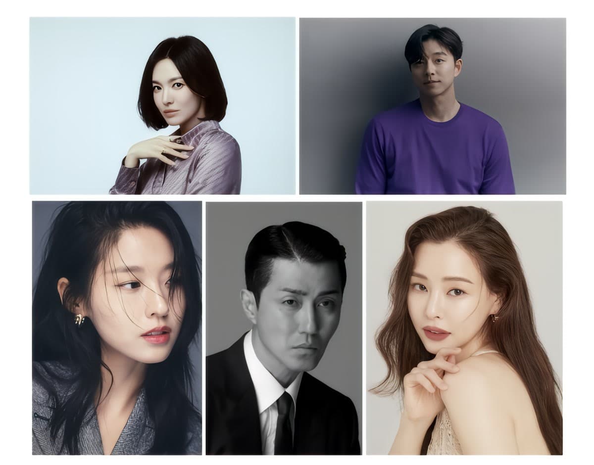 Cast of Netflix drama Slowly, Intensely (천천히 강렬하게): Song Hye-kyo, Gong Yoo, Kim Seolhyun, Cha Seung-won, and Lee Ha-nee