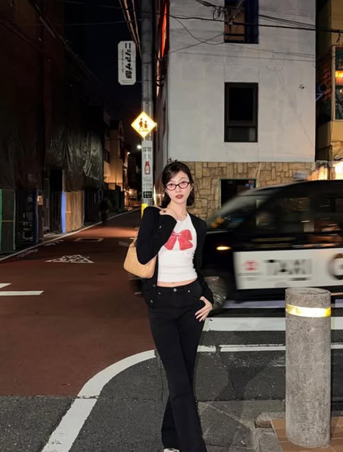 Joy of Red Velvet in a casual street photo shared on her social media