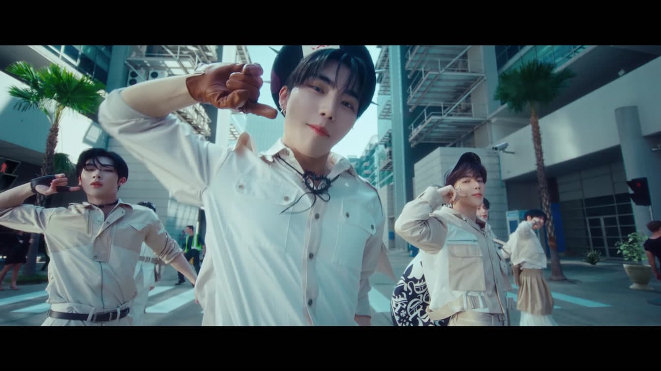 ZEROBASEONE members performing in the music video for their fifth mini album comeback — YouTube: WAKEONE Entertainment