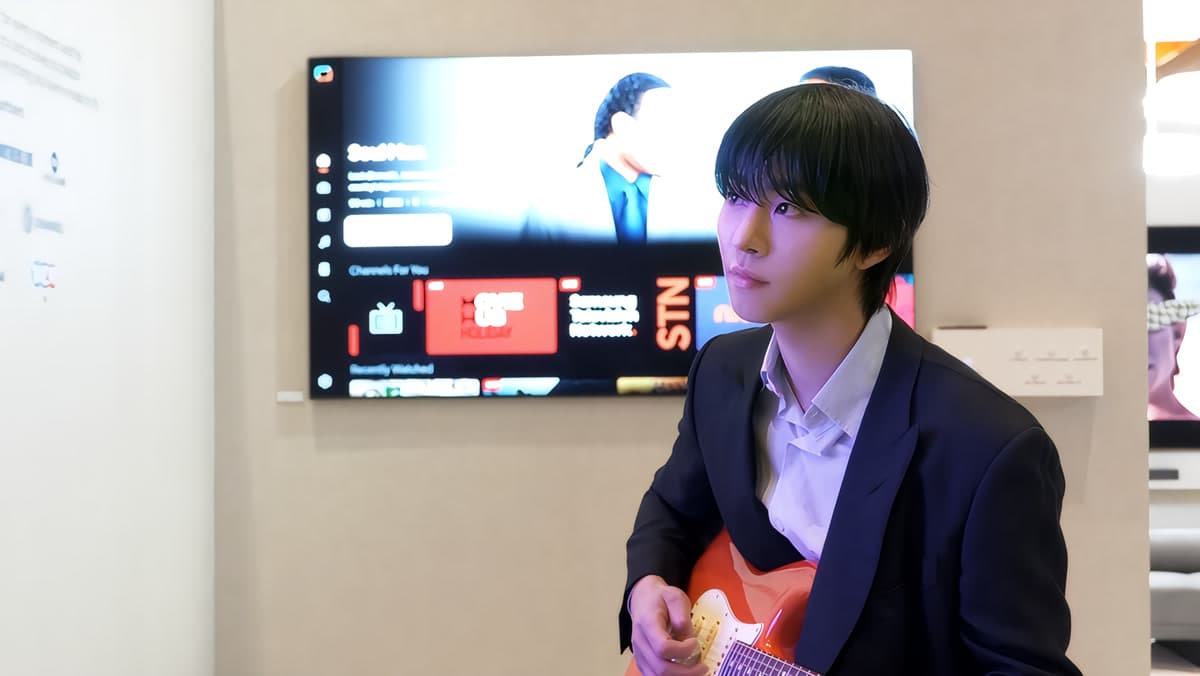 Ahn Hyo-seop at CES 2026 as Samsung TV ambassador, ahead of his musical debut with Khalid — Samsung Newsroom Korea