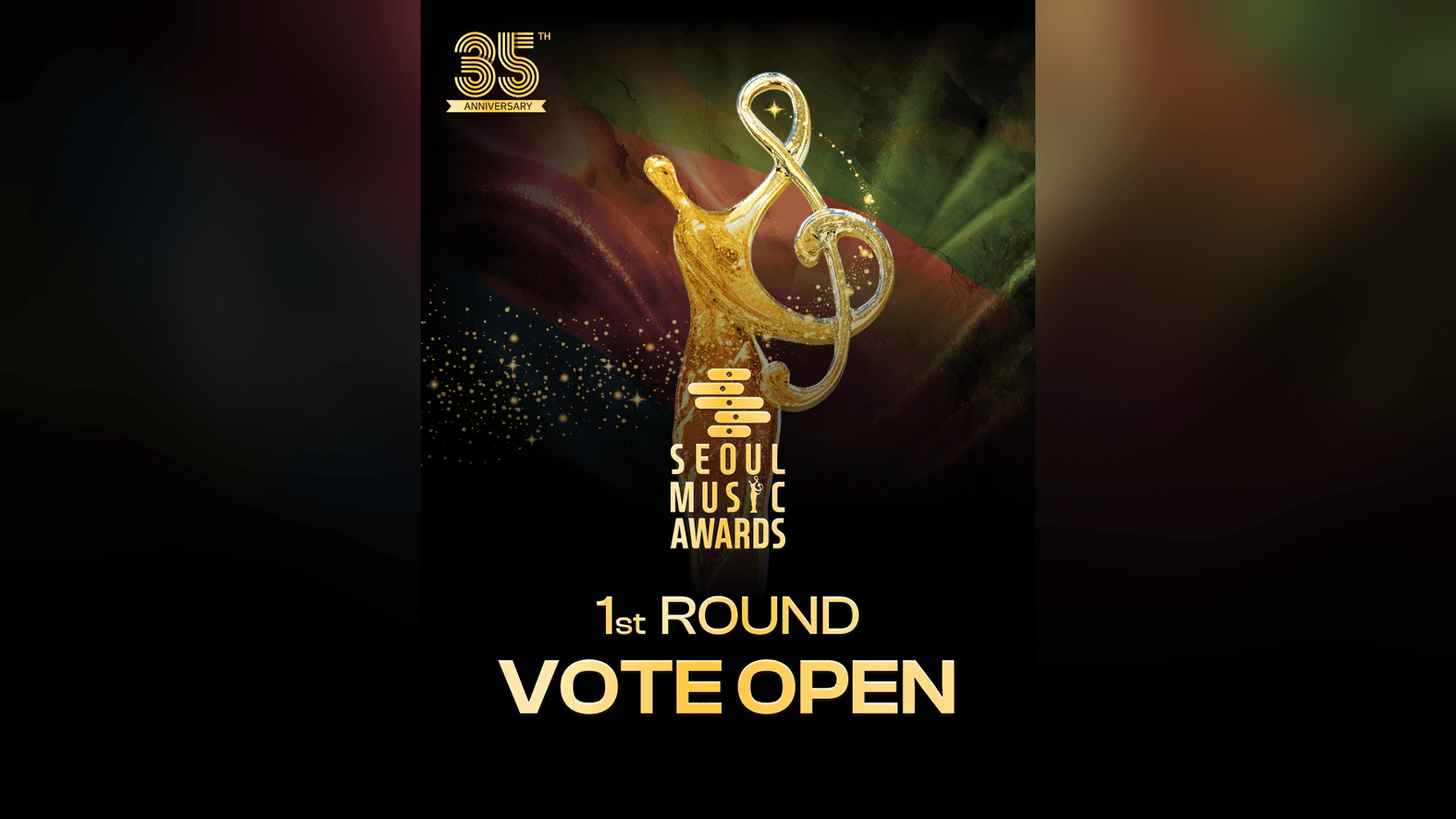 The 35th Seoul Music Awards official promotional poster announcing the fan voting campaign on IDOLCHAMP