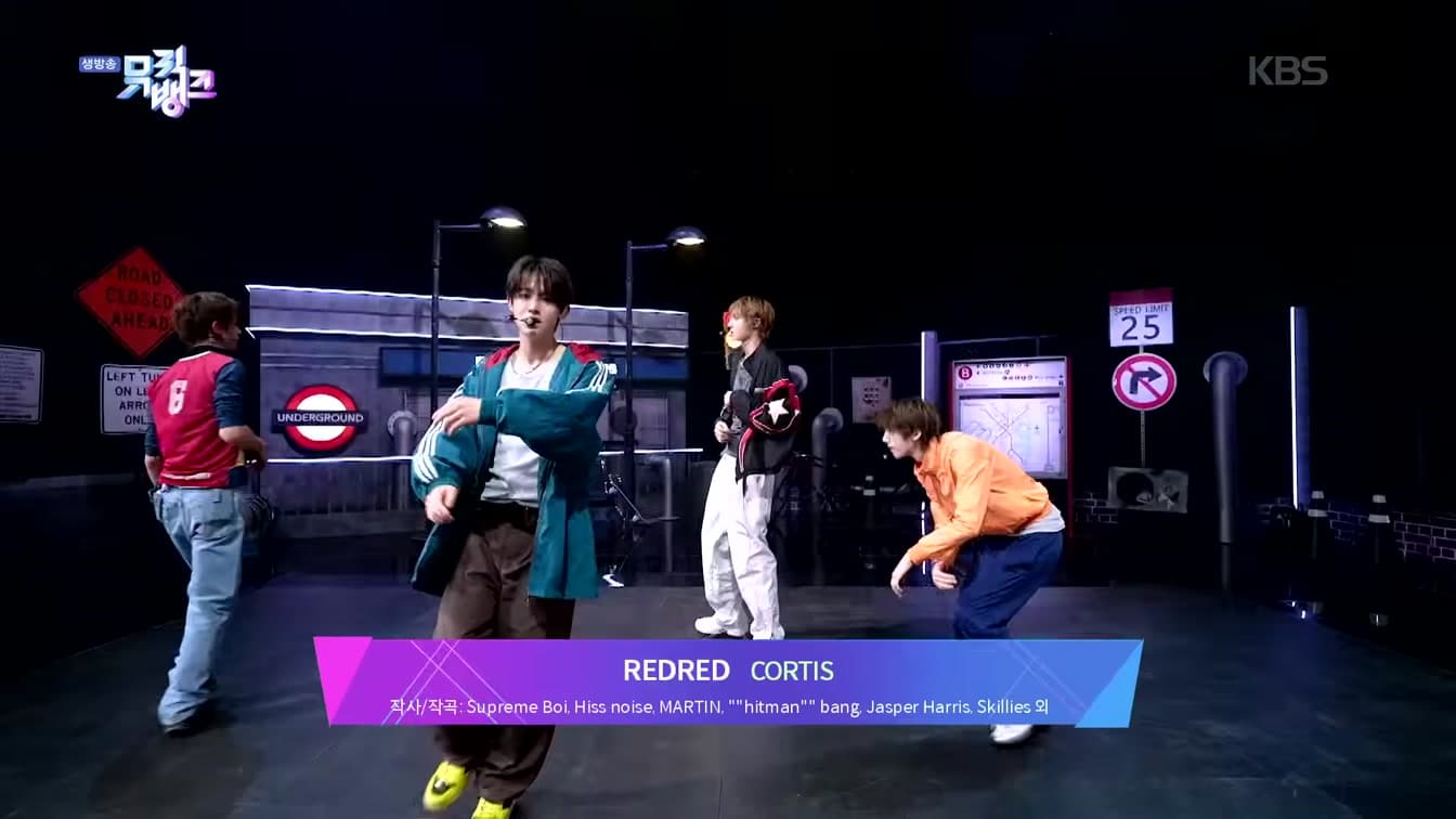 CORTIZ performing REDRED on KBS Music Bank