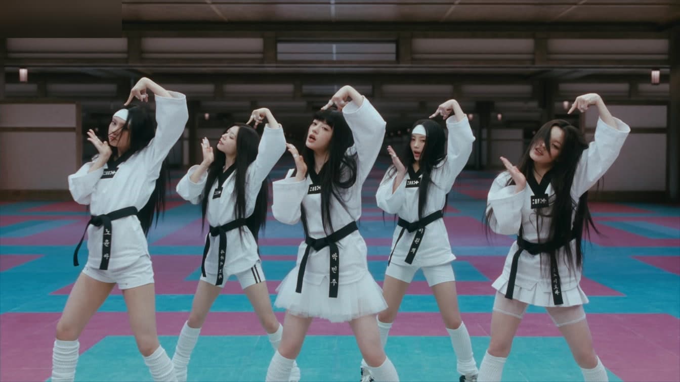 ILLIT performing 'It's Me' from their fourth mini album MAMIHLAPINATAPAI in the official music video
