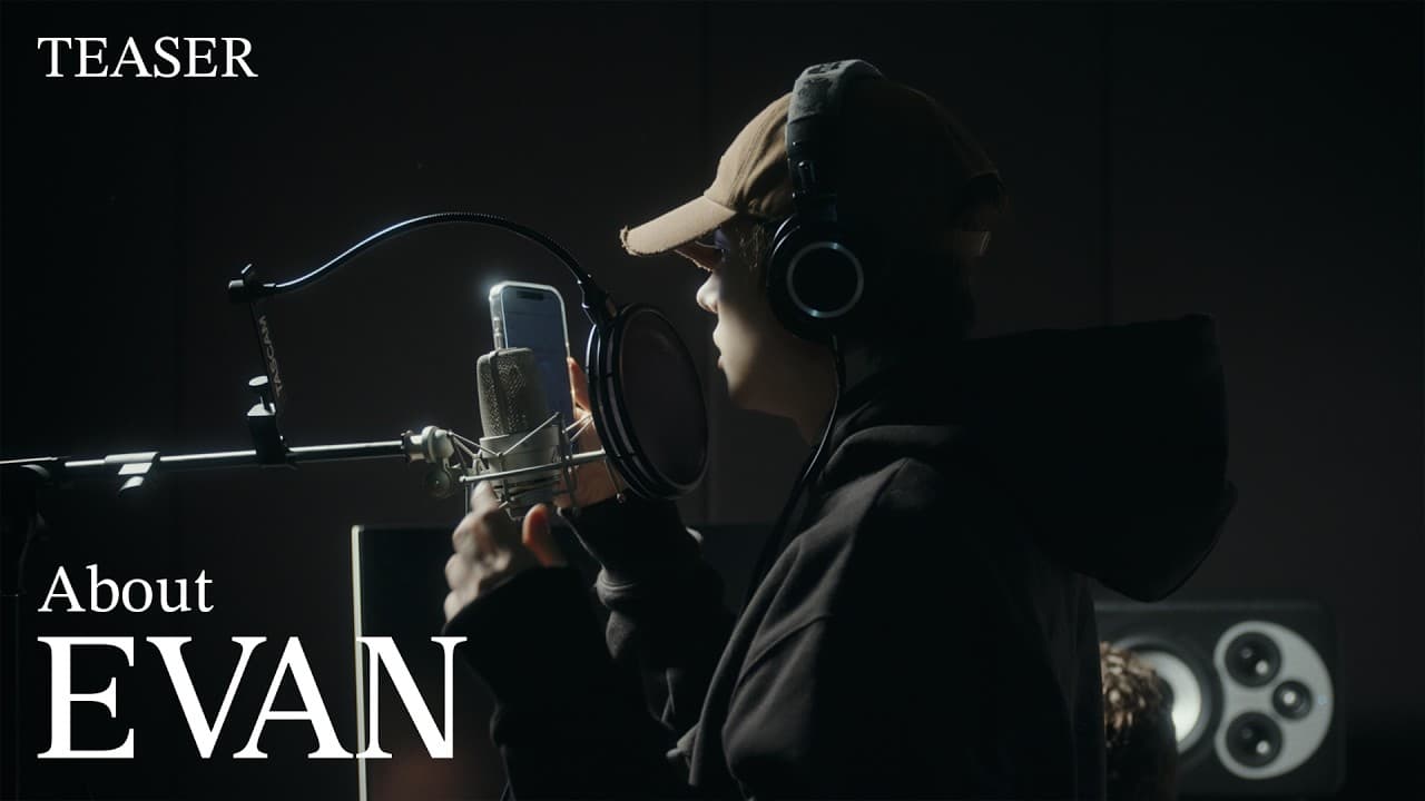 EVAN appears in the official Debut Documentary Teaser 1 thumbnail released by HYBE LABELS. Photo: HYBE LABELS/YouTube