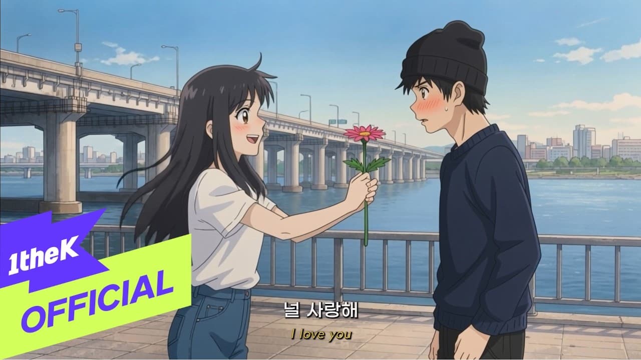 Official 1theK thumbnail for WAVE CALL's You Stole My Heart music video, uploaded after the single's July 29 release.
