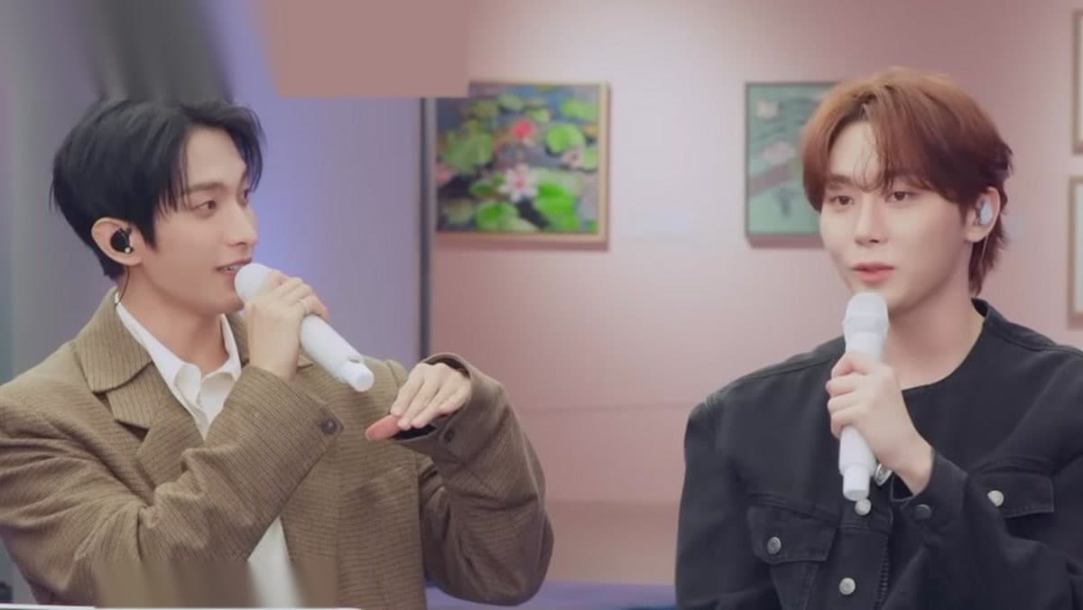 SEVENTEEN members delivering an emotional live performance on stage — YouTube: 십칠월 17MONTH