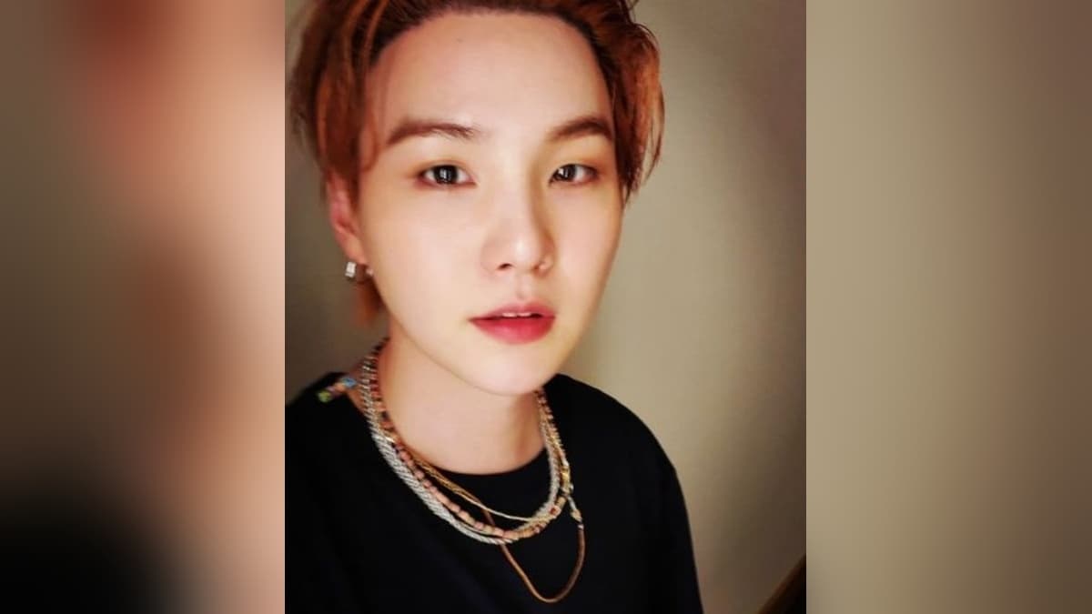 BTS member Suga in a selfie shared on social media