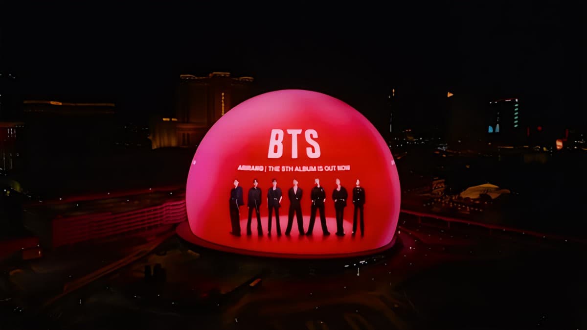 BTS THE CITY ARIRANG - LAS VEGAS campaign image. Photo courtesy of BIGHIT MUSIC / HYBE.