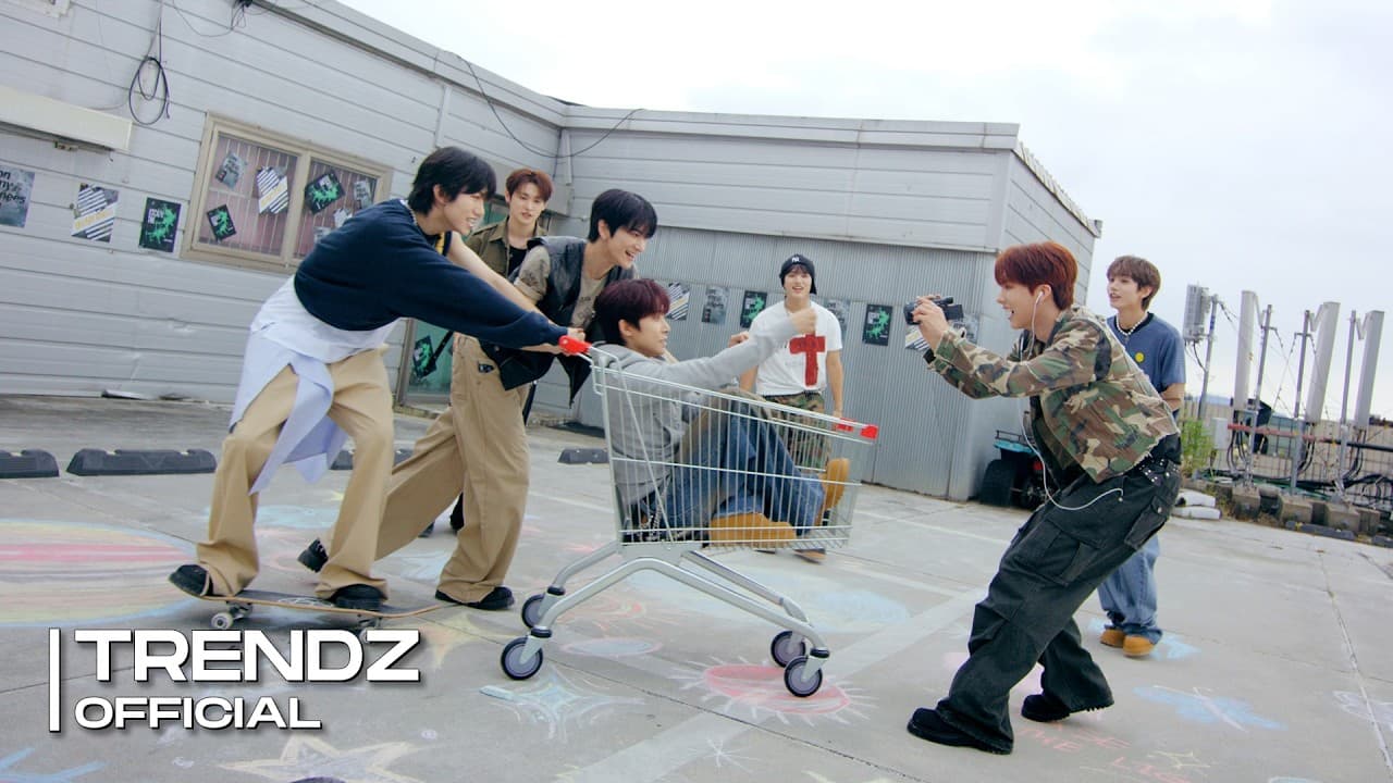 TRENDZ in the official YouTube thumbnail for On My Knees. Photo: TRENDZ official YouTube channel